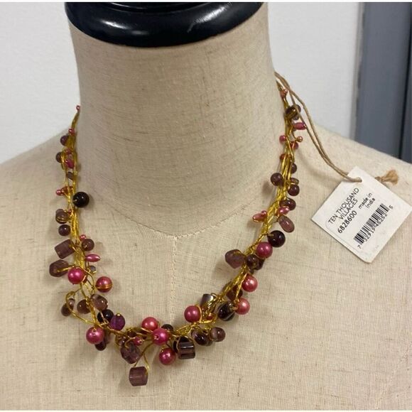 TEN THOUSAND VILLAGES | beaded necklace NWT - Picture 1 of 7